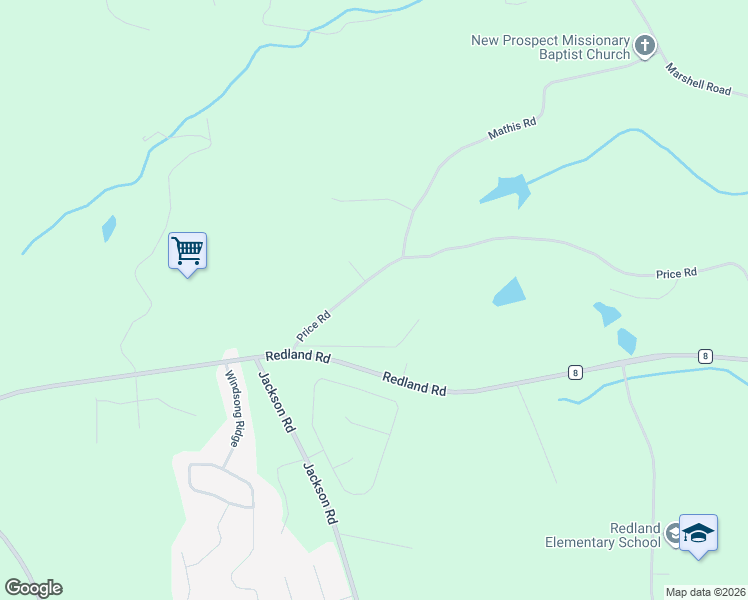 map of restaurants, bars, coffee shops, grocery stores, and more near 314 Price Road in Wetumpka