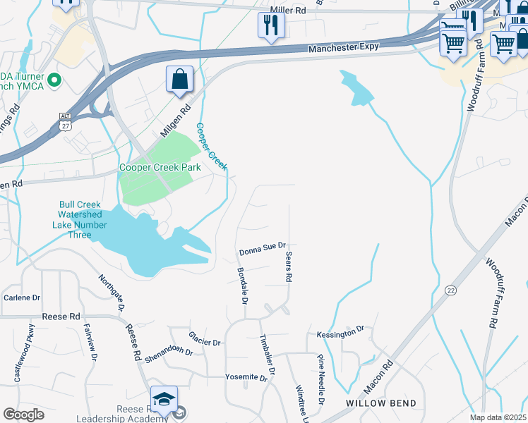 map of restaurants, bars, coffee shops, grocery stores, and more near 20 Benfield Court in Columbus