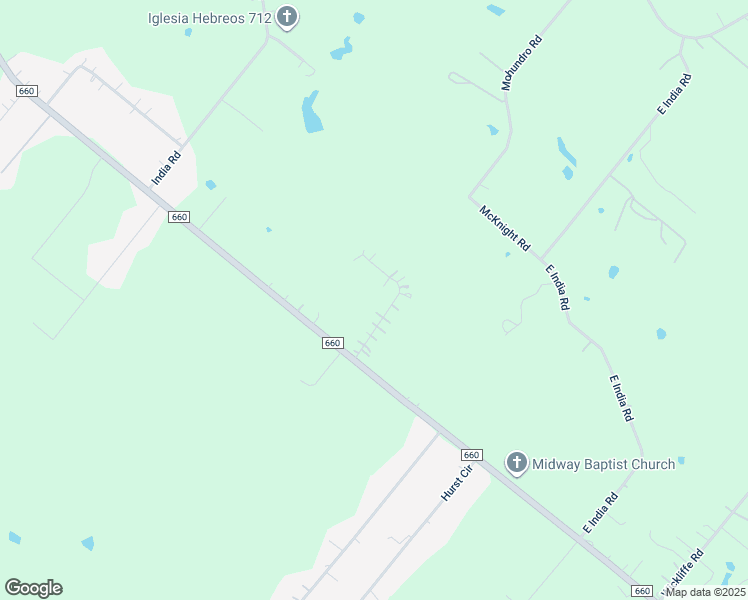 map of restaurants, bars, coffee shops, grocery stores, and more near 113 Navajo Road in Ferris