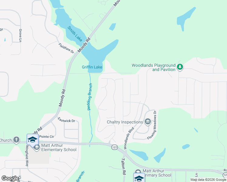 map of restaurants, bars, coffee shops, grocery stores, and more near 320 Rolling Acres Drive in Kathleen