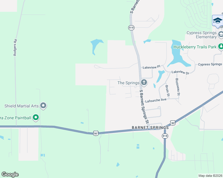 map of restaurants, bars, coffee shops, grocery stores, and more near 1600 Haskell Drive in Ruston