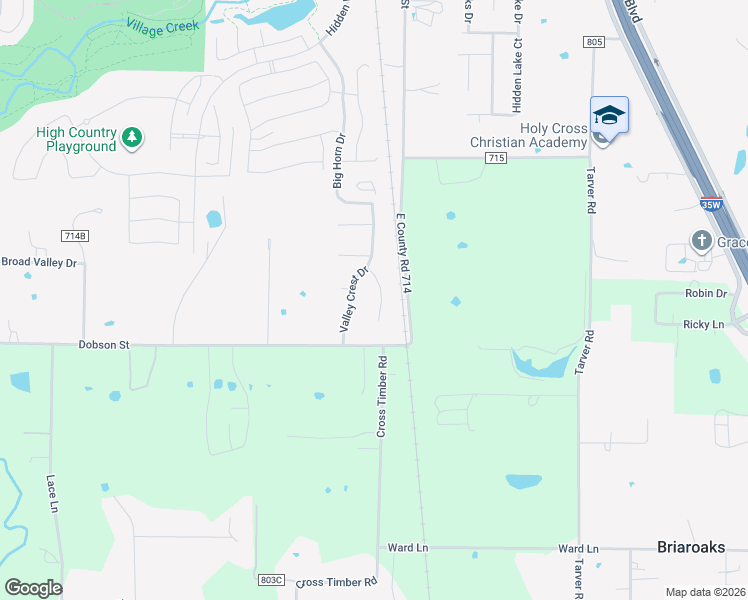 map of restaurants, bars, coffee shops, grocery stores, and more near 1438 Valley Crest Ct in Burleson