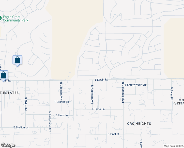map of restaurants, bars, coffee shops, grocery stores, and more near 61814 East Border Rock Road in Tucson