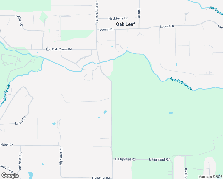 map of restaurants, bars, coffee shops, grocery stores, and more near 3799 South Hampton Road in Oak Leaf
