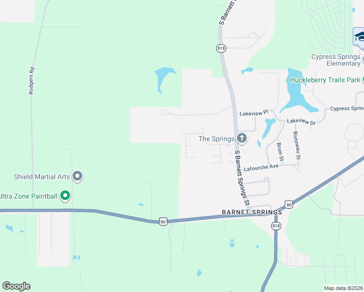 map of restaurants, bars, coffee shops, grocery stores, and more near 1600 Haskell Drive in Ruston