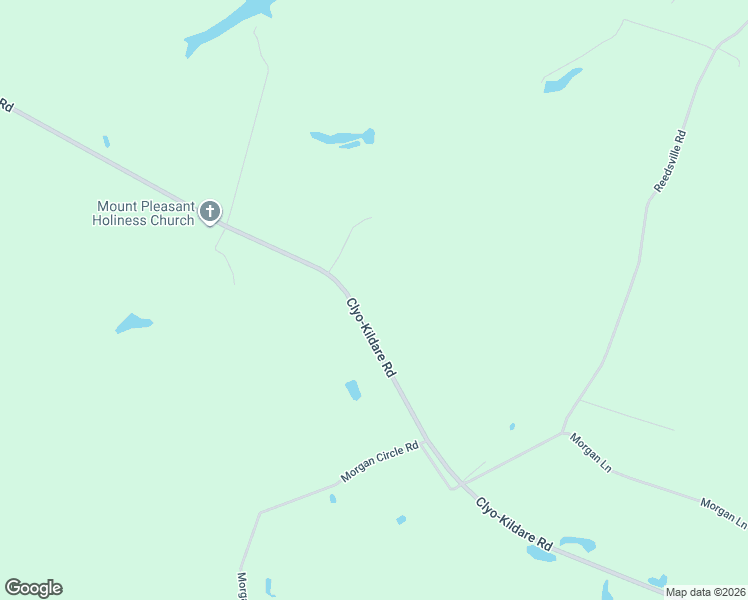 map of restaurants, bars, coffee shops, grocery stores, and more near 1580 Clyo-Kildare Road in Clyo