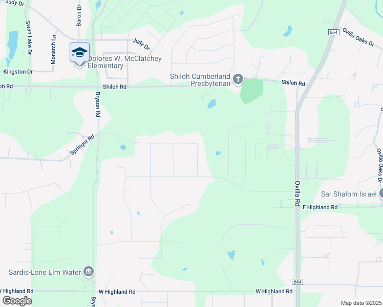 map of restaurants, bars, coffee shops, grocery stores, and more near 2741 Springwood Lane in Midlothian