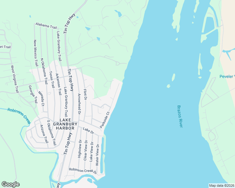 map of restaurants, bars, coffee shops, grocery stores, and more near 5823 Parkside Court in Granbury