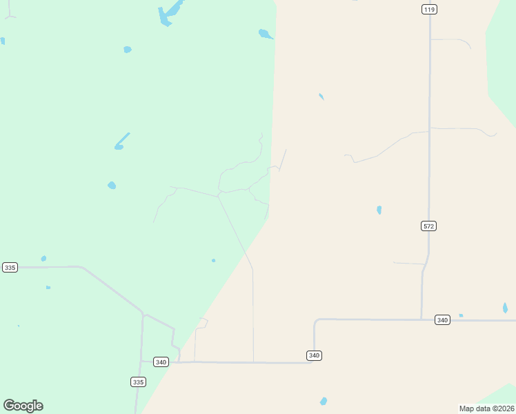 map of restaurants, bars, coffee shops, grocery stores, and more near 304 County Road 340 in Ranger