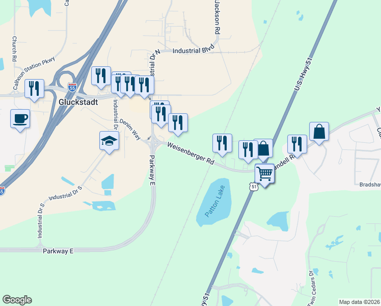 map of restaurants, bars, coffee shops, grocery stores, and more near 235 Weisenberger Road in Madison