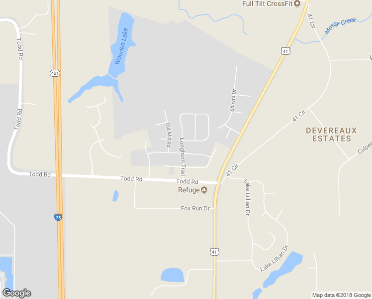 map of restaurants, bars, coffee shops, grocery stores, and more near 200 Longhorn Trail in Perry