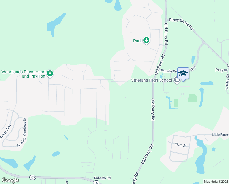 map of restaurants, bars, coffee shops, grocery stores, and more near 116 East Bob White Road in Kathleen