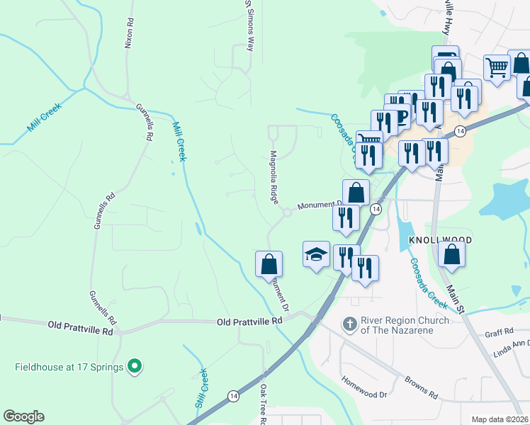 map of restaurants, bars, coffee shops, grocery stores, and more near 48 Elmore Trail in Millbrook