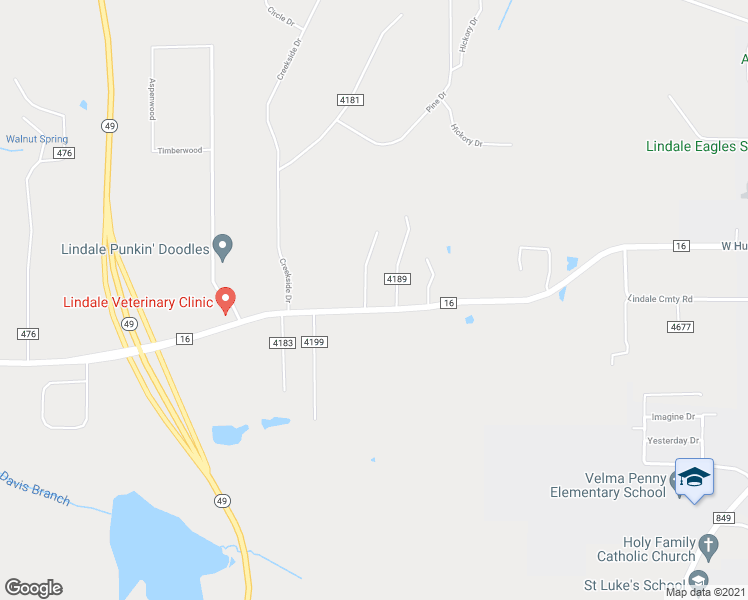 map of restaurants, bars, coffee shops, grocery stores, and more near 16011 Farm to Market 16 in Lindale
