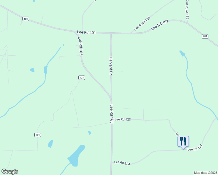 map of restaurants, bars, coffee shops, grocery stores, and more near 563-1012 County Road 122 in Opelika