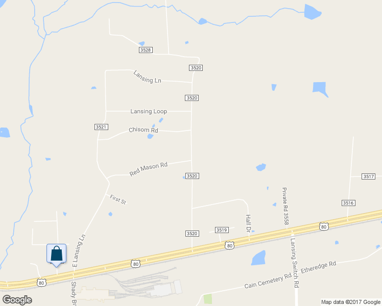 map of restaurants, bars, coffee shops, grocery stores, and more near 400 Lawrence Road in Longview