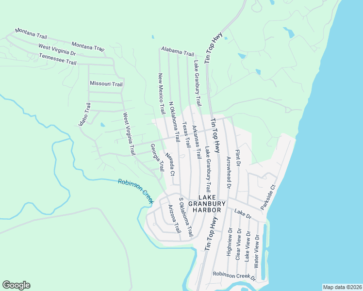 map of restaurants, bars, coffee shops, grocery stores, and more near 5915 Texas Trail in Granbury