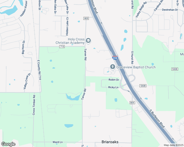 map of restaurants, bars, coffee shops, grocery stores, and more near 1429 Tarver Road in Burleson