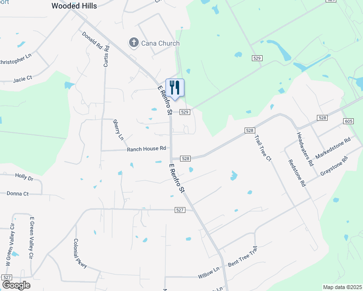 map of restaurants, bars, coffee shops, grocery stores, and more near 2541 East Renfro Street in Burleson