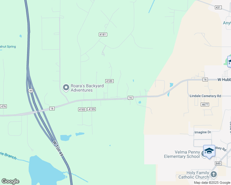 map of restaurants, bars, coffee shops, grocery stores, and more near 16917 Sentinel Lane in Lindale