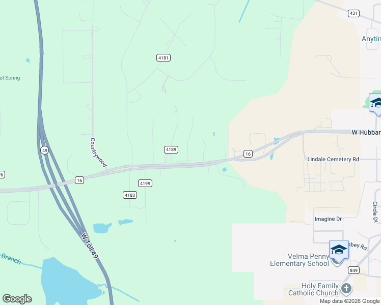 map of restaurants, bars, coffee shops, grocery stores, and more near 16918 Sentinel Lane in Lindale