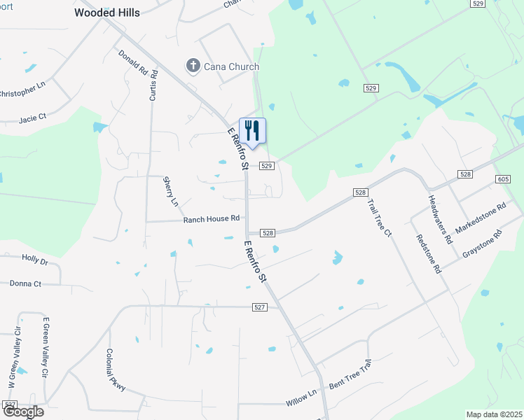 map of restaurants, bars, coffee shops, grocery stores, and more near 2541 East Renfro Street in Burleson