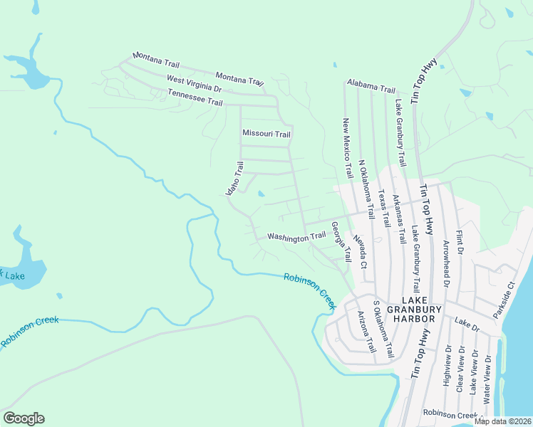 map of restaurants, bars, coffee shops, grocery stores, and more near 6013 Idaho Trail in Granbury