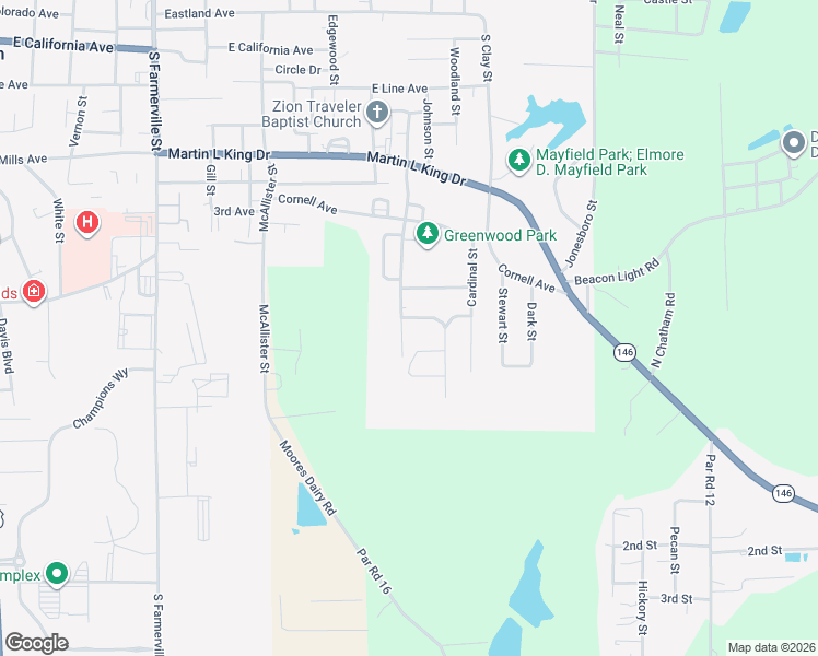 map of restaurants, bars, coffee shops, grocery stores, and more near 1400-1404 Oriole Ave in Ruston
