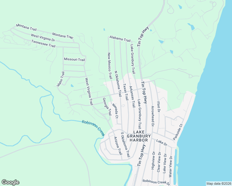 map of restaurants, bars, coffee shops, grocery stores, and more near 6001 New Mexico Trail in Granbury
