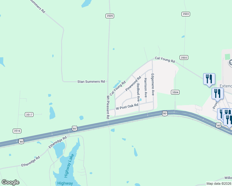 map of restaurants, bars, coffee shops, grocery stores, and more near 215 Virginia Avenue in Hallsville