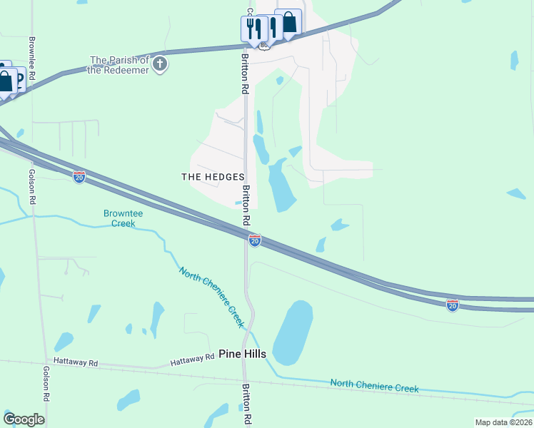 map of restaurants, bars, coffee shops, grocery stores, and more near 396 Britton Road in Calhoun