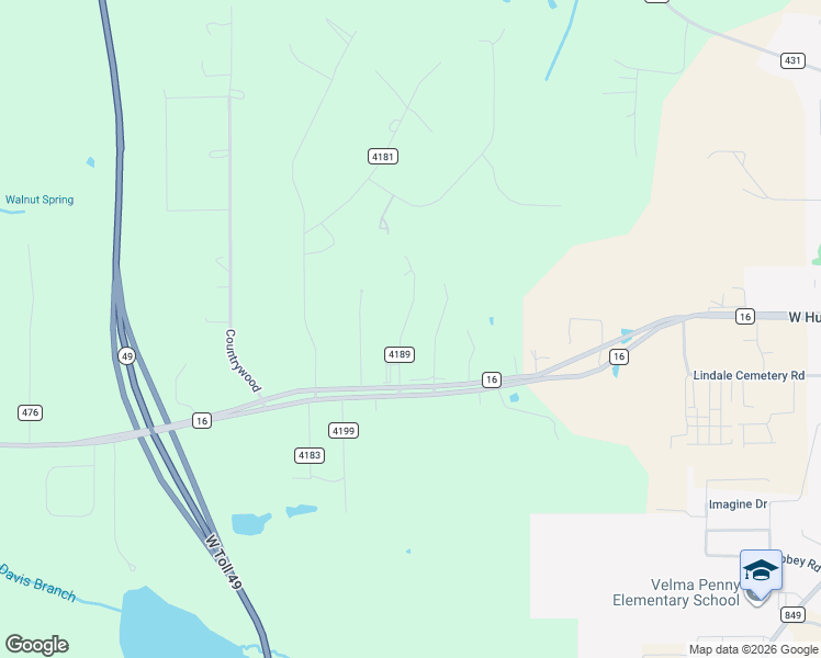 map of restaurants, bars, coffee shops, grocery stores, and more near 17012 Loring Lane in Lindale