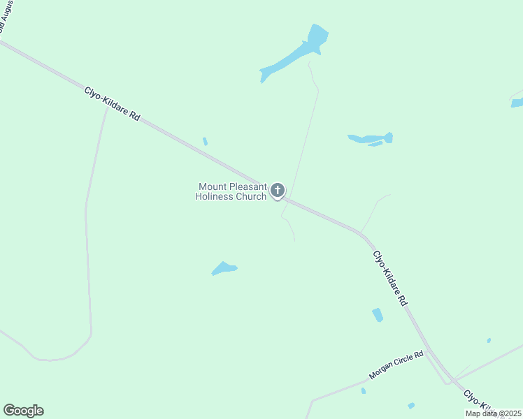 map of restaurants, bars, coffee shops, grocery stores, and more near 1799 Clyo-Kildare Road in Clyo