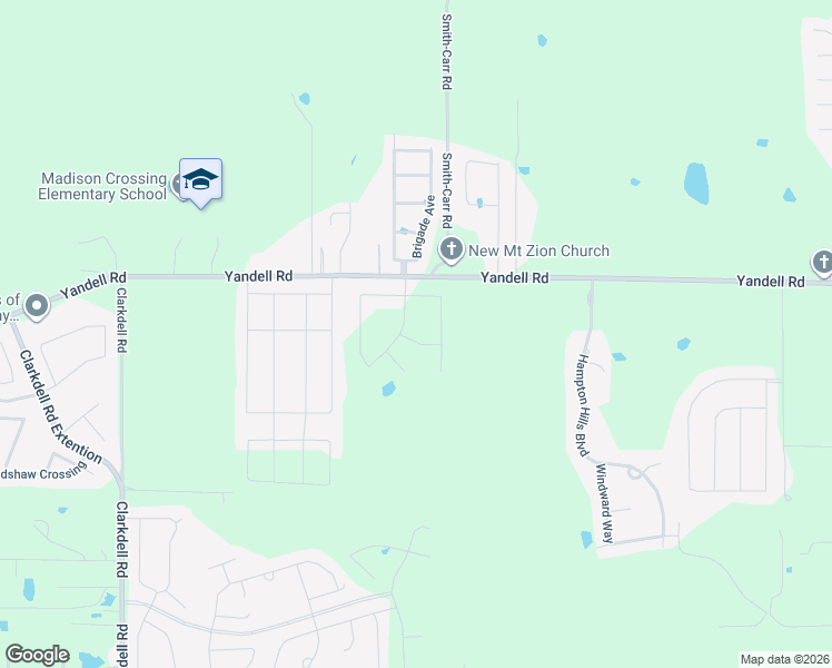 map of restaurants, bars, coffee shops, grocery stores, and more near 420 Yandell Road in Canton