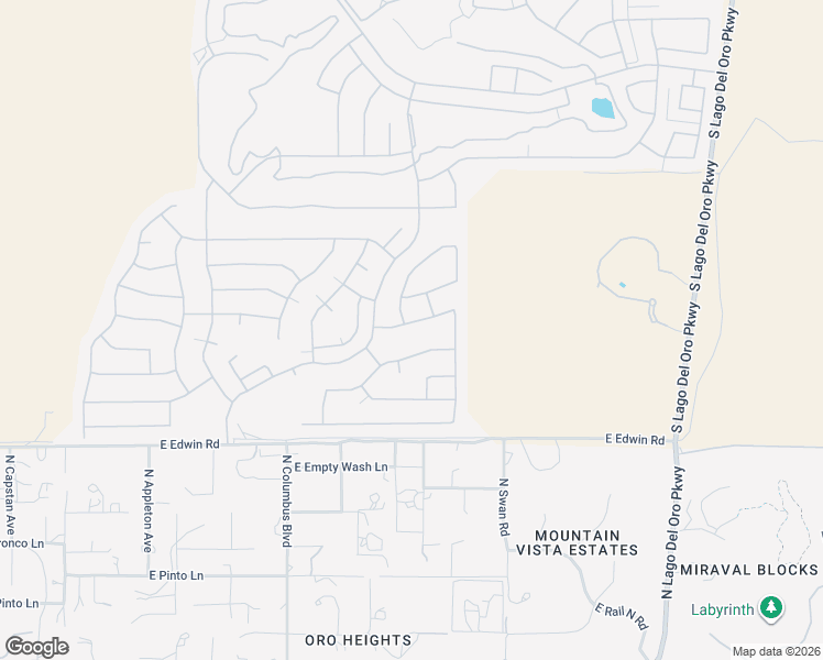 map of restaurants, bars, coffee shops, grocery stores, and more near 62775 East Sandlewood Road in Tucson