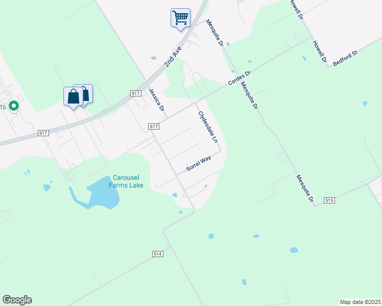 map of restaurants, bars, coffee shops, grocery stores, and more near 118 Appaloosa Ct in Alvarado