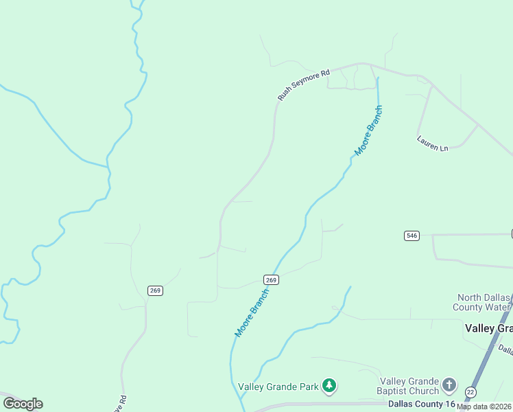 map of restaurants, bars, coffee shops, grocery stores, and more near 1847 County Road 269 in Valley Grande