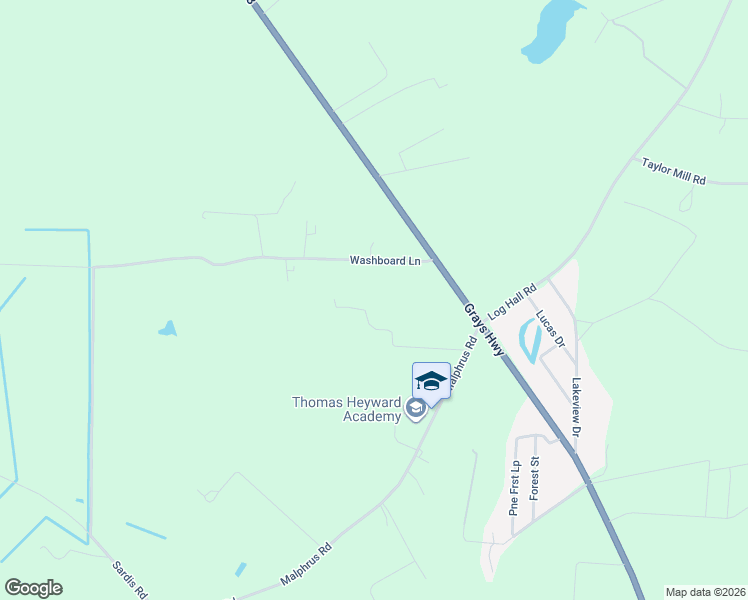 map of restaurants, bars, coffee shops, grocery stores, and more near 322 Jim Nettles Lane in Ridgeland