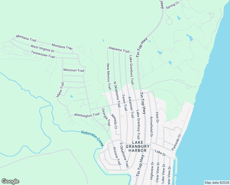 map of restaurants, bars, coffee shops, grocery stores, and more near 6018 North Oklahoma Trail in Granbury