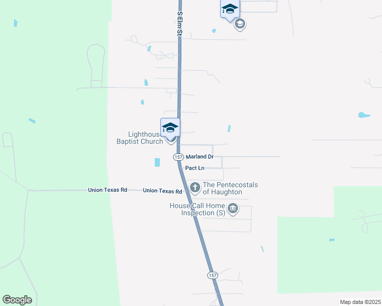 map of restaurants, bars, coffee shops, grocery stores, and more near 47 Marland Drive in Haughton