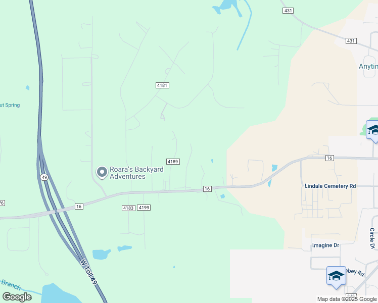 map of restaurants, bars, coffee shops, grocery stores, and more near 17073 Sentinel Lane in Lindale