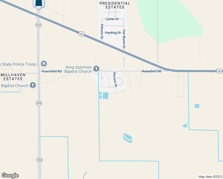 map of restaurants, bars, coffee shops, grocery stores, and more near 107 Lovely Lane in Monroe