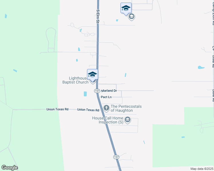map of restaurants, bars, coffee shops, grocery stores, and more near 47 Marland Drive in Haughton