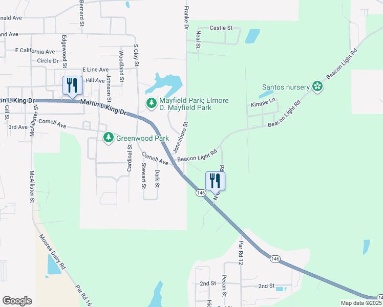 map of restaurants, bars, coffee shops, grocery stores, and more near 113-199 Leroy Street in Ruston