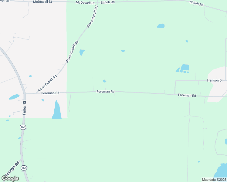 map of restaurants, bars, coffee shops, grocery stores, and more near 496 Foreman Road in Doyline