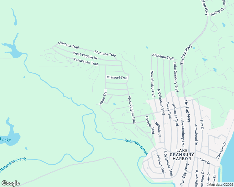 map of restaurants, bars, coffee shops, grocery stores, and more near 3922 Rhode Island Trail in Granbury
