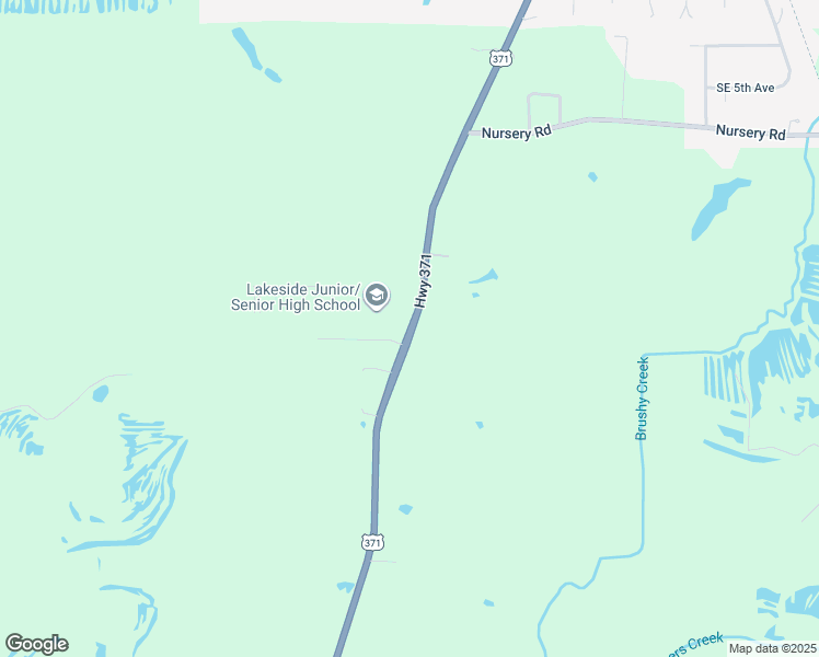 map of restaurants, bars, coffee shops, grocery stores, and more near 9090 U.S. 371 in Sibley