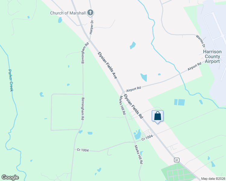 map of restaurants, bars, coffee shops, grocery stores, and more near in Marshall