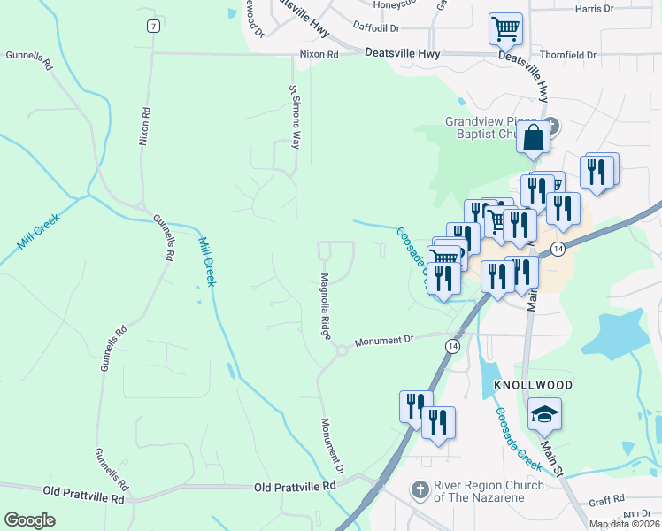 map of restaurants, bars, coffee shops, grocery stores, and more near 50 Wilder Way in Millbrook
