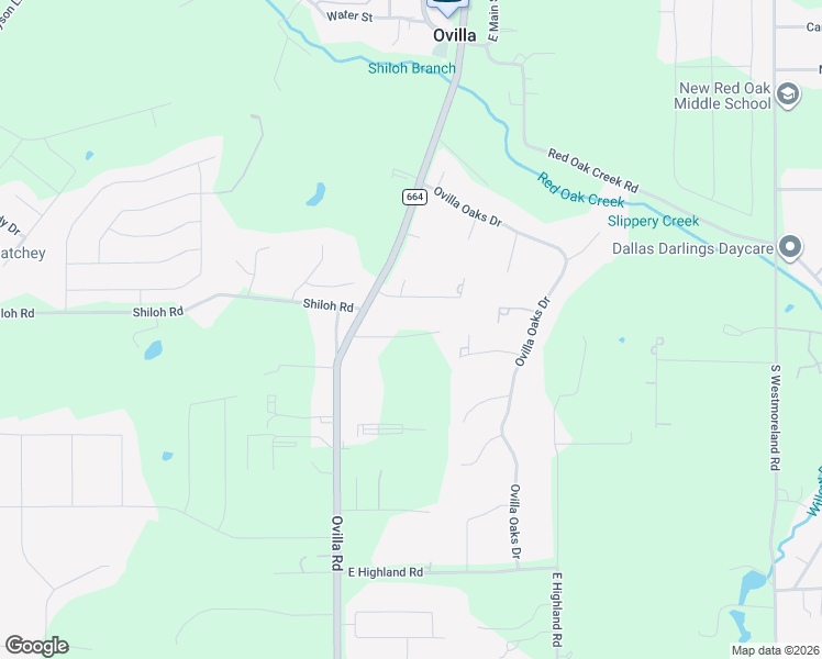 map of restaurants, bars, coffee shops, grocery stores, and more near 3611 Ovilla Road in Ovilla